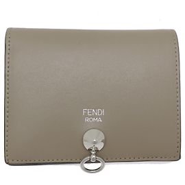 Fendi By the Way Women's Bifold Wallet Beige Grey