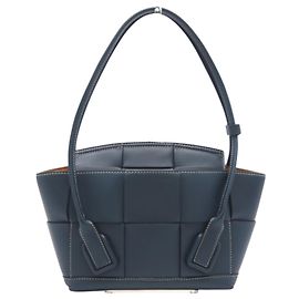 Bottega Veneta Maxi Intrecciato Small Arco Tote Bag Navy blue