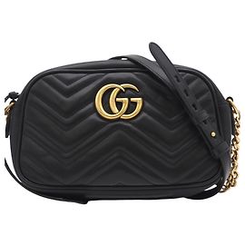GUCCI GG Marmont Small Camera Bag Black