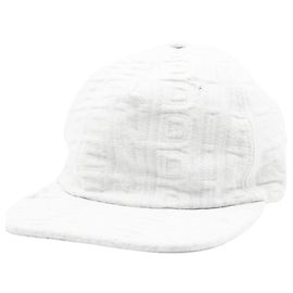 Fendi Herren Baumwoll-Denim-Basecap mit Logo-Effekt Blau