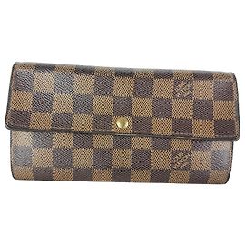 Carteira Sarah NM Damier Louis Vuitton Marrom