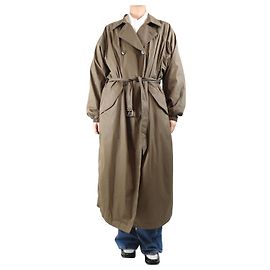 Isabel Marant Etoile Trench coat caqui con cinturón - talla UK 12 Verde