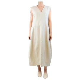 Studio Nicholson Dove Enna Baumwoll-Twill Midi-Kleid - Größe UK 12 Andere