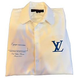 Louis Vuitton Resort 2021 Seestern Hemd Weiß Blau Mehrfarben