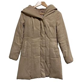 Autre Marque ANAYI Fake Suede Down Coat Beige