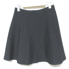 Theory EMPIRE WOOL Mini Skirt Black