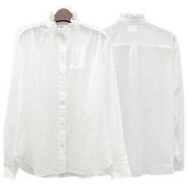Isabel Marant Etpull GAMBLE Blusa de algodón blanca Blanco