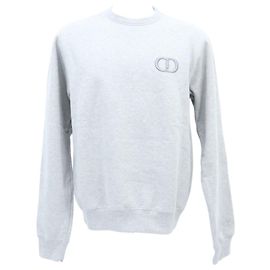 Sudadera de algodón con logo CD Christian Dior Castaño