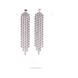APM Monaco Boucles d'oreilles "Cascade Flocons" pendantes argentée Argenté