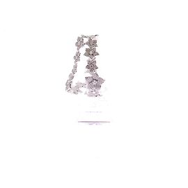 APM Monaco Bracelet argentée à fleurs Silvery