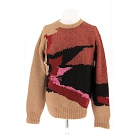 Dries Van Noten Multicolored Patterned Wool Sweater Beige