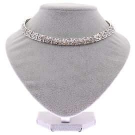 APM Monaco "Ice" silberne Halskette mit Strass Silber