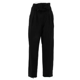 Iro Calça preta com cinto de algodão Preto