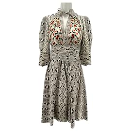 Givenchy Python Kleid aus Seide Größe 36 Mehrfarben