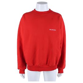 Balenciaga Langarm-Crewneck Rot