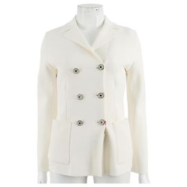 Strickjacke Christian Dior Weiß