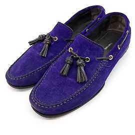 Tom Ford Tompford Wildleder Slipper Lila