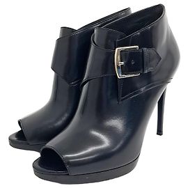 Stivaletti aperti Burberry Nero