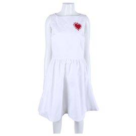Dior Ärmelloses Kleid Weiß