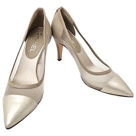 Chanel Mesh-Schuhe Braun