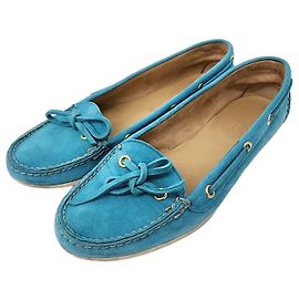 Mocassins en daim Hermès Bleu