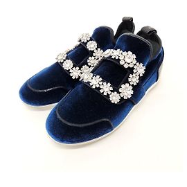 Roger Vivier Slip-on in velluto Blu