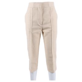 Dior Pantalones de seda Blanco