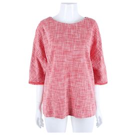 Lanvin Tweed mit kurzen Ärmeln Rot