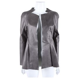 Marni Lederjacke Braun