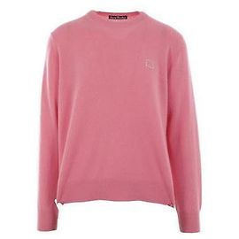 Acne Strickpullover mit Kristall-Logo Braun