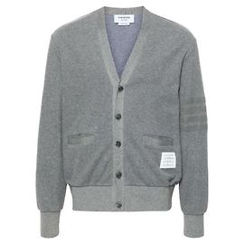 Thom Browne Baumwoll-V-Ausschnitt-Cardigan Braun