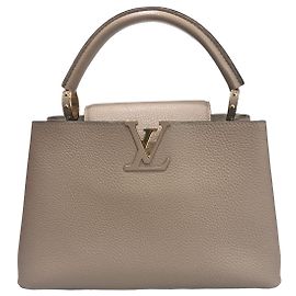 Louis Vuitton Bolsa Tote PM Capucine Taupe Marrom