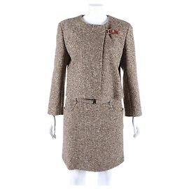 Conjunto Chloé Marrom de Lã Marrom