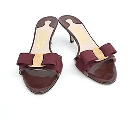 Salvatore Ferragamo Ferragamo Lack Carla Slipper Rot