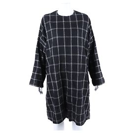 Lanvin Check Dress Black