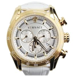 Versace Edelstahl-Uhr mit Goldbeschichtung Mehrfarben