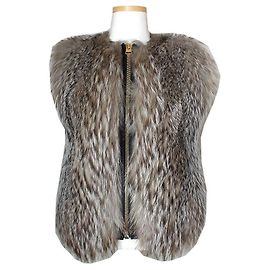 Chaleco de piel de mapache Tom Ford Multicolor