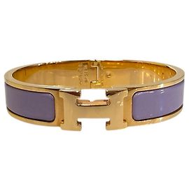 Hermès Pulsera de Mujer Clickash Oro Rosa Lila Rosa