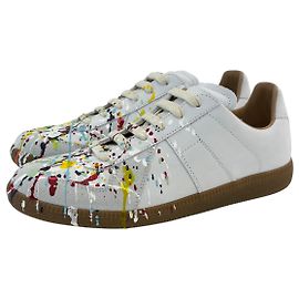 Maison Martin Margiela Sneakers Dipinti dell'Esercito Tedesco Argento