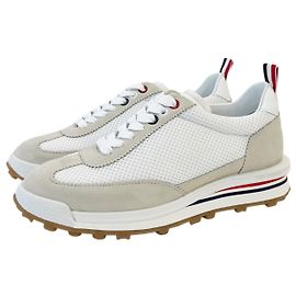 Thom Browne Tênis de nylon para mulheres Tech Runner Branco