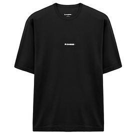 Jil Sander Logo Oversized T-Shirt Black