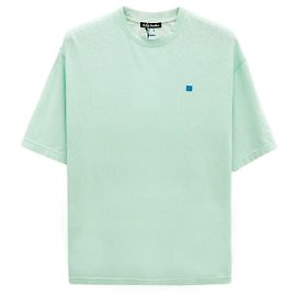 Acne Face Logo Short Sleeve T-Shirt Green