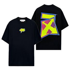 Off White Thunder Oversized T-Shirt Black
