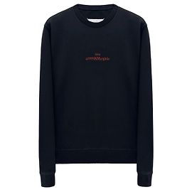 Maison Martin Margiela Sweatshirt mit Stitch Martin Logo Schwarz
