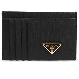 Prada Vitele Move Card Wallet Black