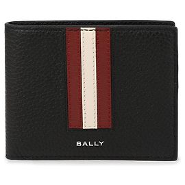 Portafoglio bifold Bally da uomo in pelle nera Nero