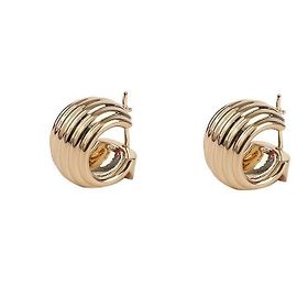 Salvatore Ferragamo Gancini Ohrringe GOLD Golden