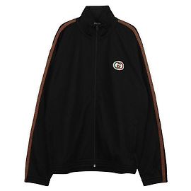 Gucci Oversized-Patchjacke Schwarz