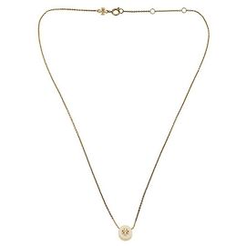 Tory Burch Colar Pendente de Esmalte Dourado