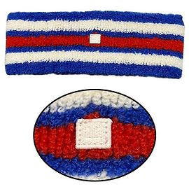 Diadema de toalla con logo Acne Small Face Azul